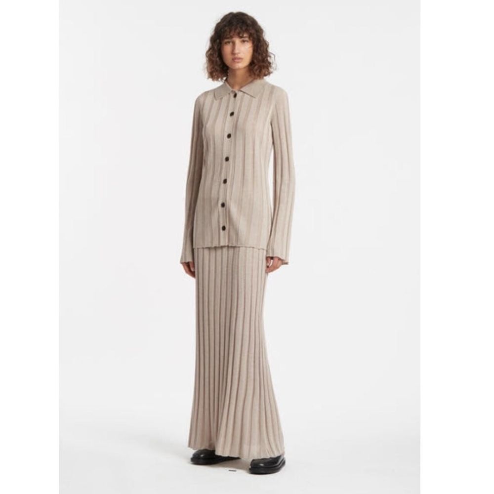 SIR Isobel Ribbed Button Down Cardigan