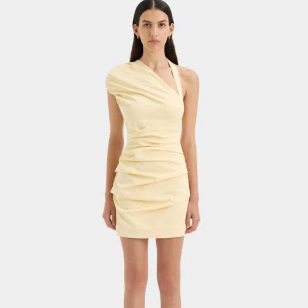 SIR THE LABEL Azul Mini Dress Butter Yellow