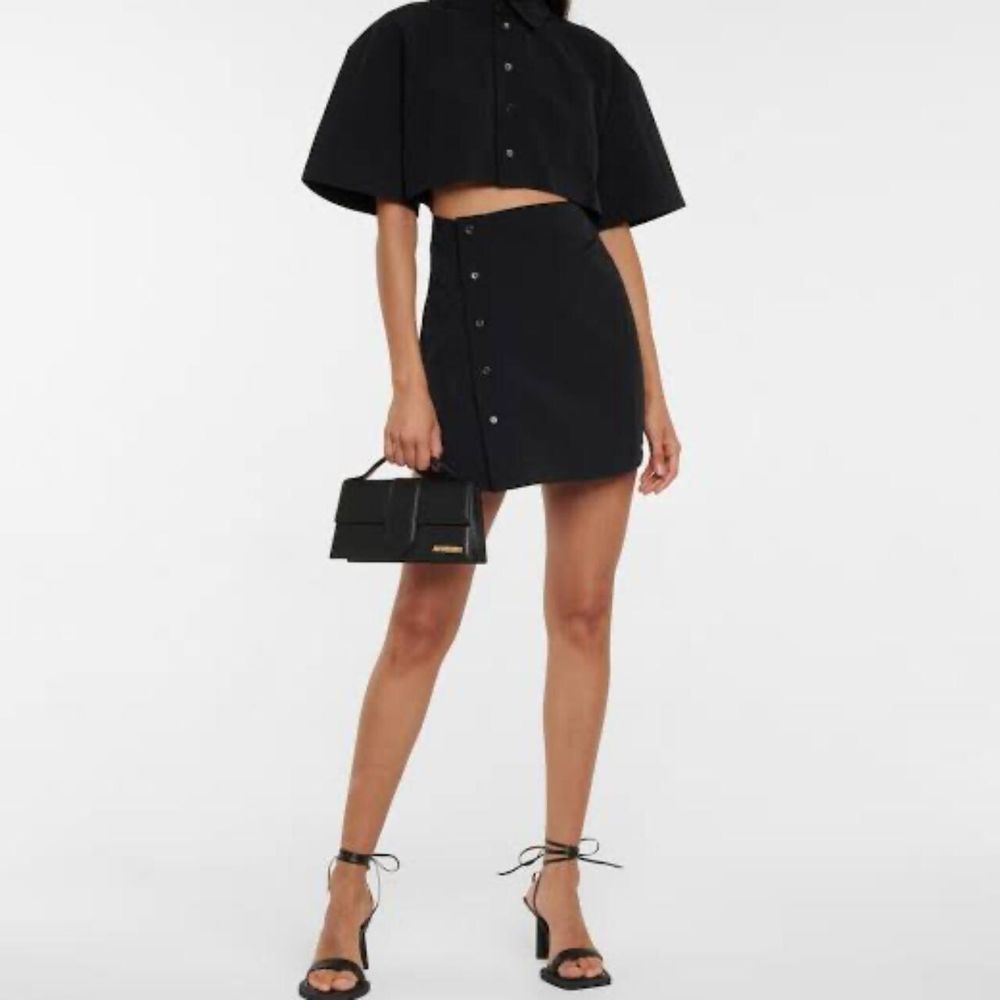 Jacquemus Black La Montagne Cut Out Shirt Dress