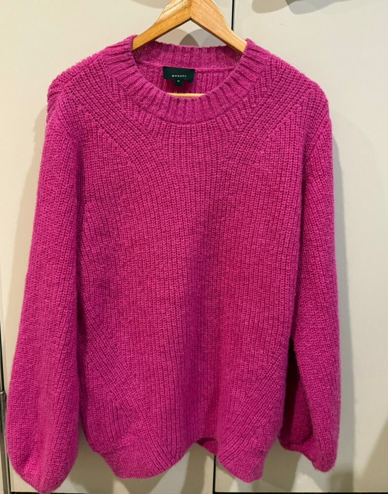 Moochi Pink Fuscia Oversized Knit Jumper