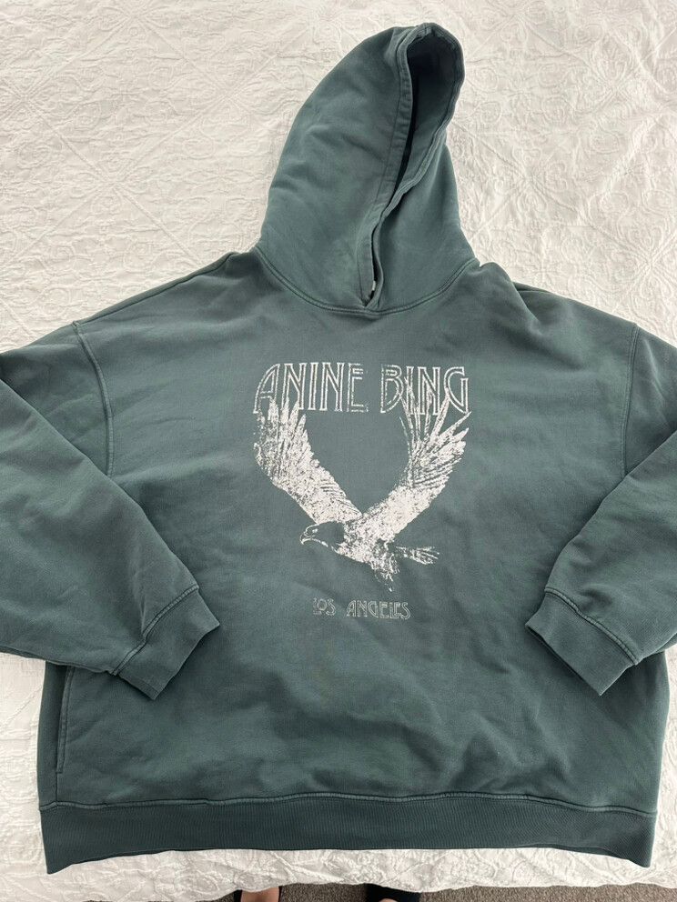 Anine Bing Green Hoodie sz L