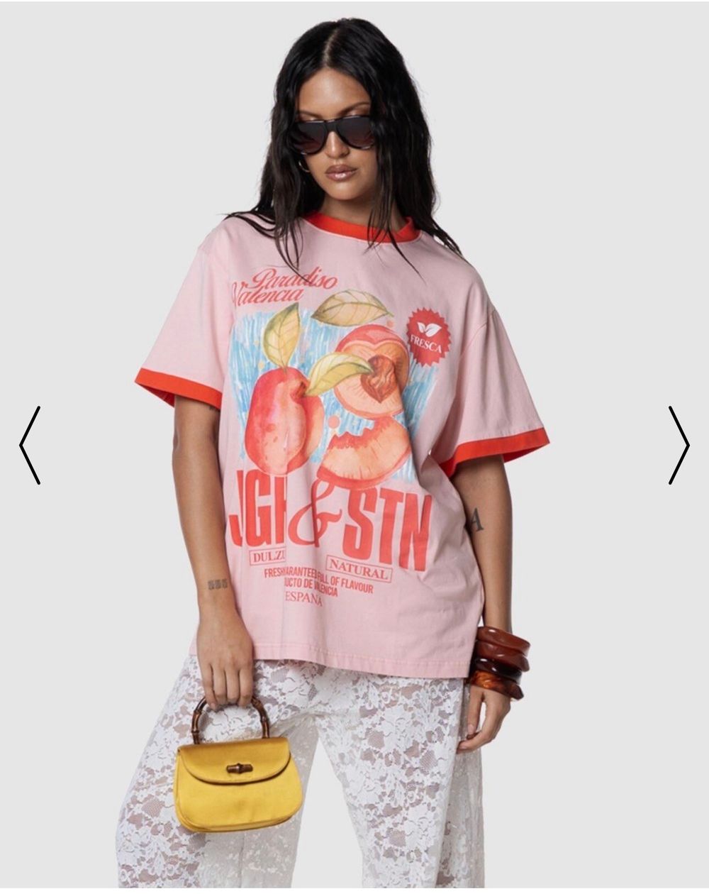 Jgr & Stn Peaches Oversized T-Shirt