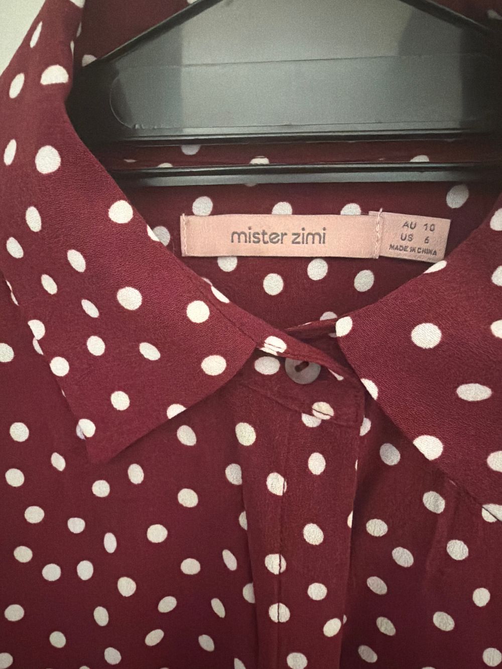 Mister Zimi Ingrid Red Polka Dot Shirt