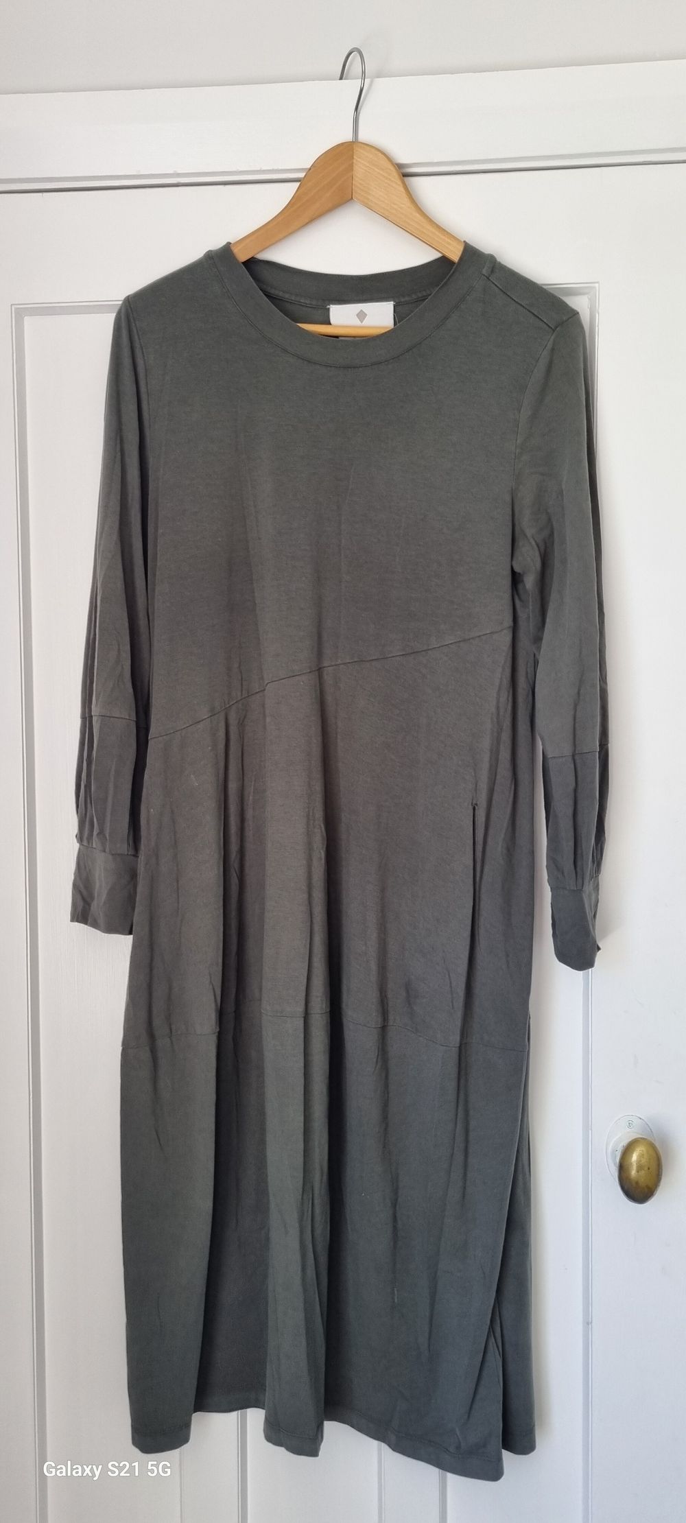 Jigsaw Grey/Khaki Dress 10 - 12