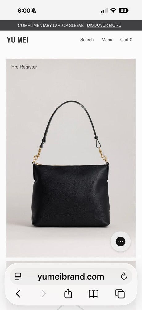 Yu Mei Black Braidy Shoulder Bag