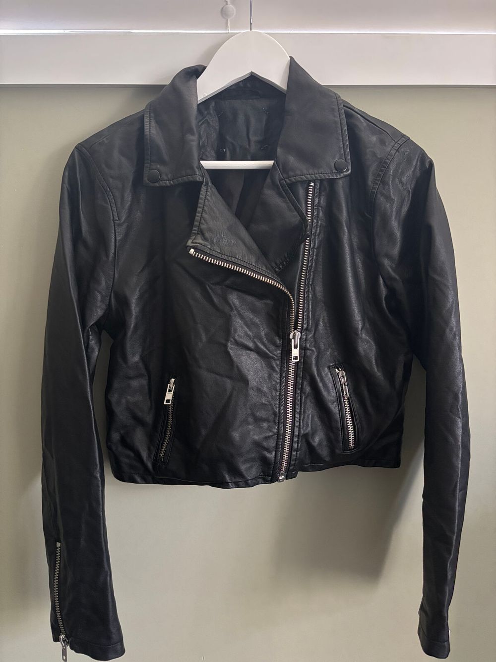 Black Faux Leather Jacket