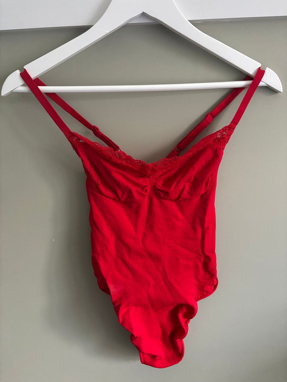 Skims Red Bodysuit Size L/G
