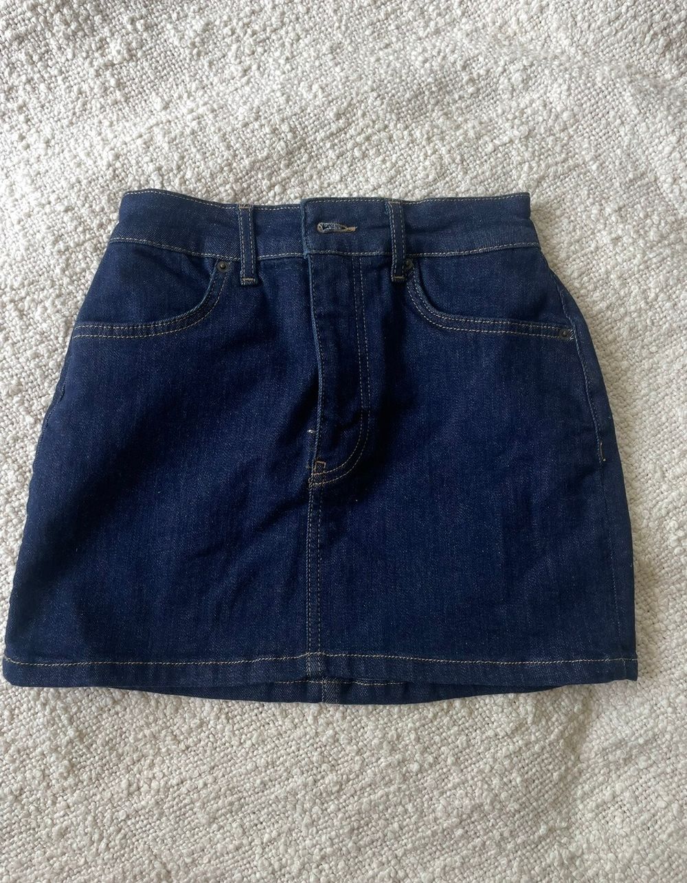 Zara Blue Denim Mini Skirt