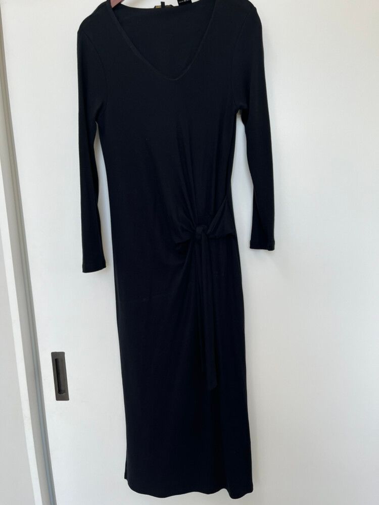 Classic Black Merino Dress