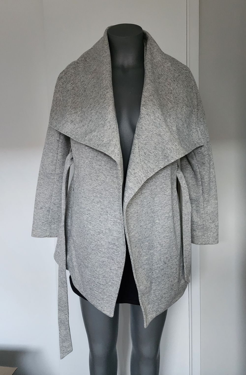 Forever New Grey Knit Coat