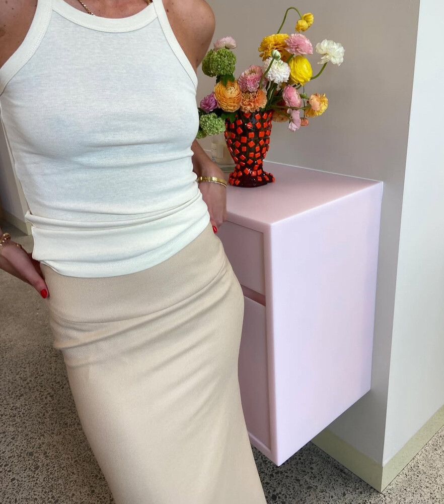 Maggie Marilyn Camel Pencil Skirt