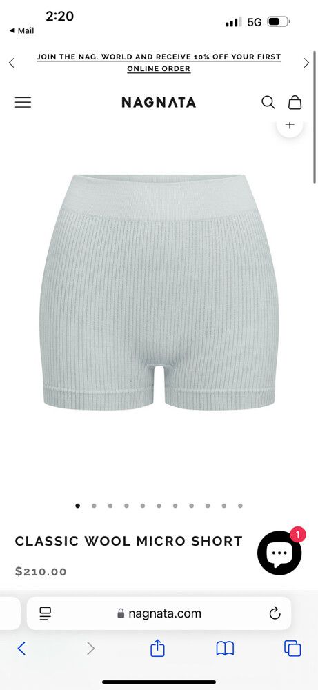 Nagnata micro shorts