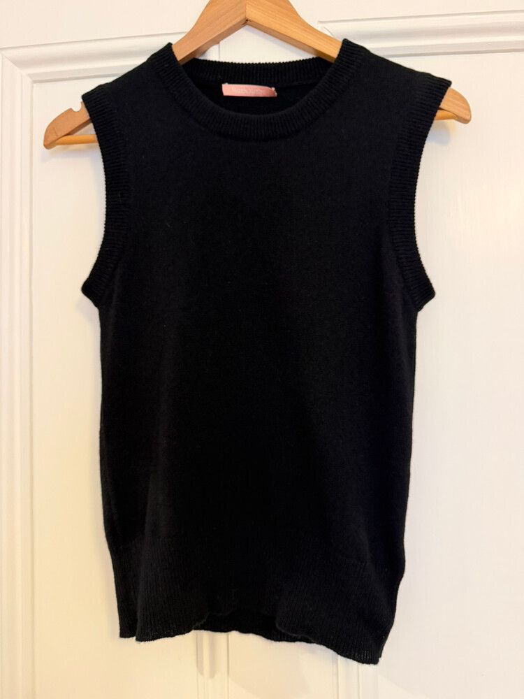 cashmere black vest