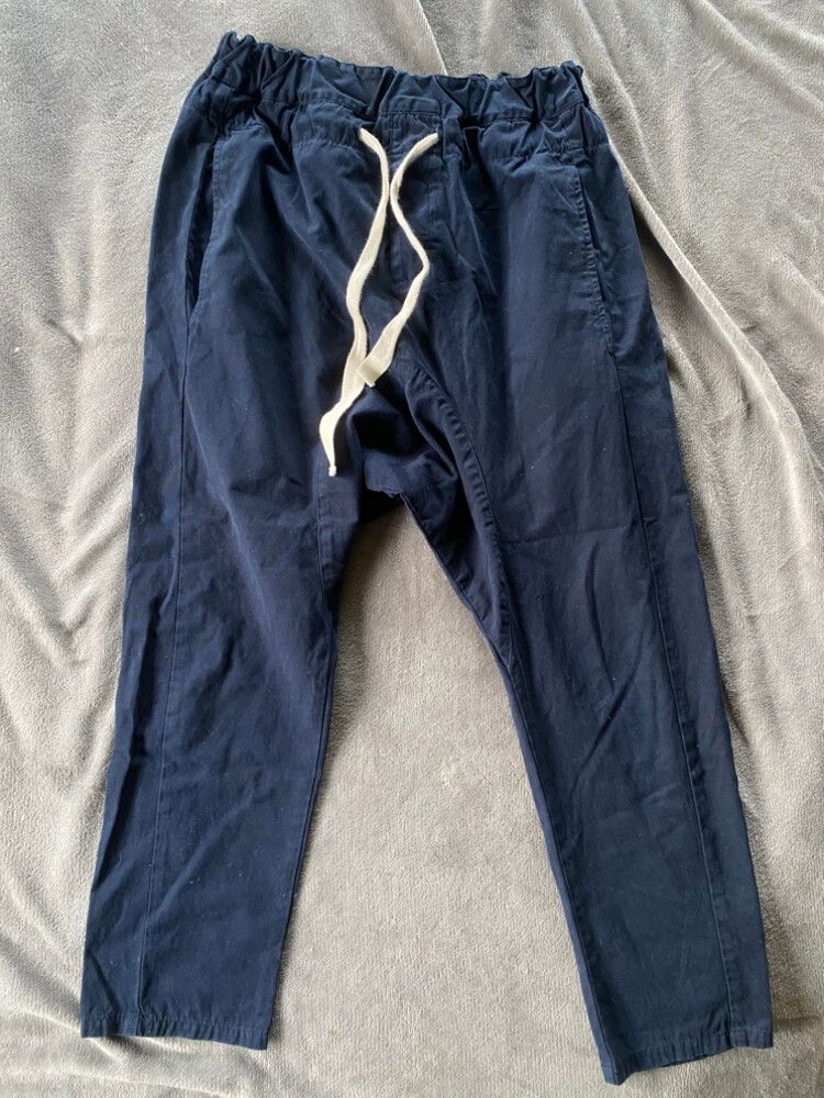 Bassike Drop Crotch Pants Navy
