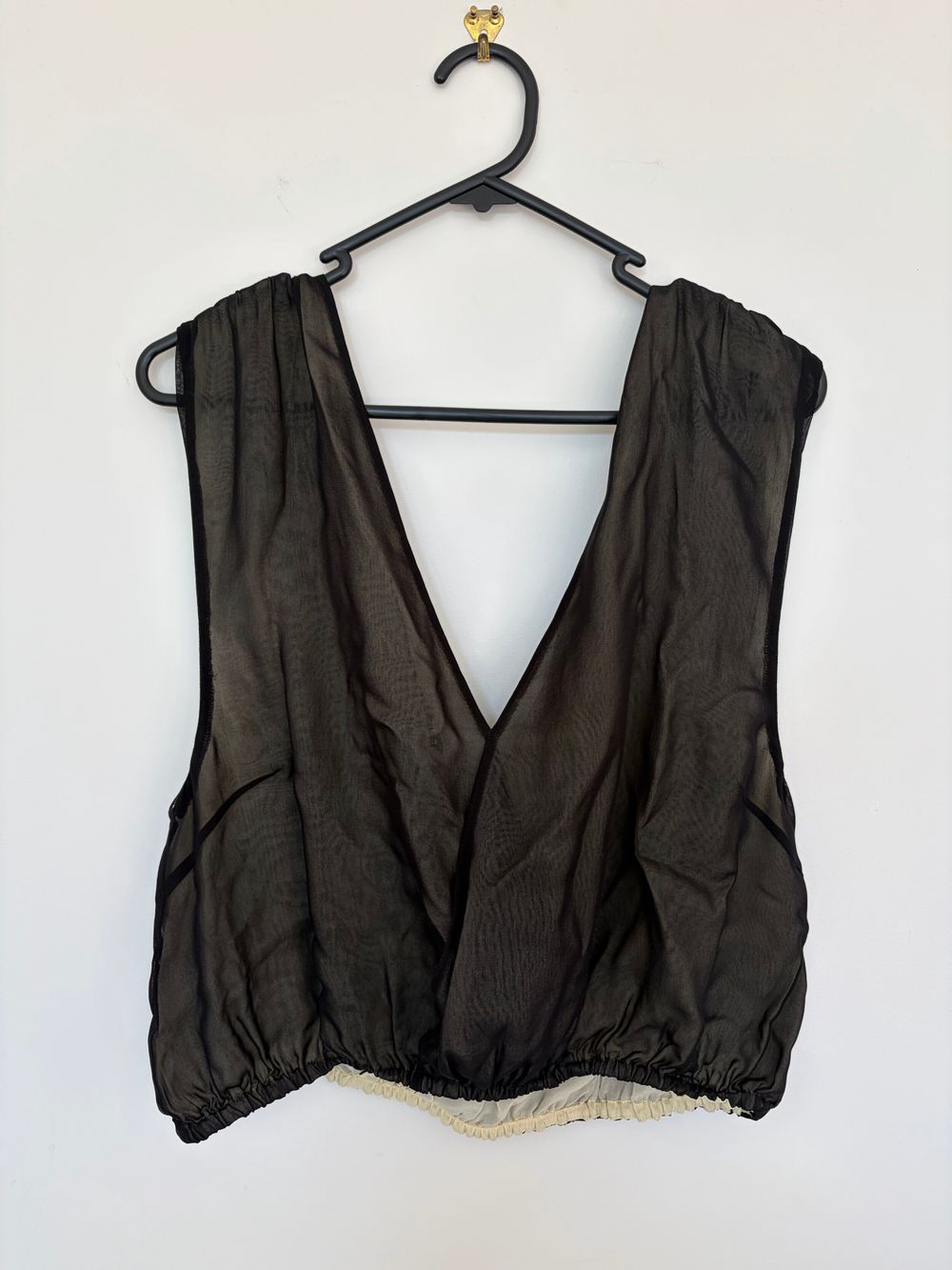 Marle Black Sheer Top