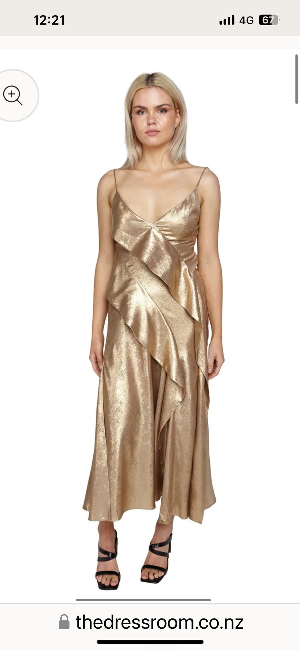 Acler - Gold Acler Queensbridge dress on Designer Wardrobe