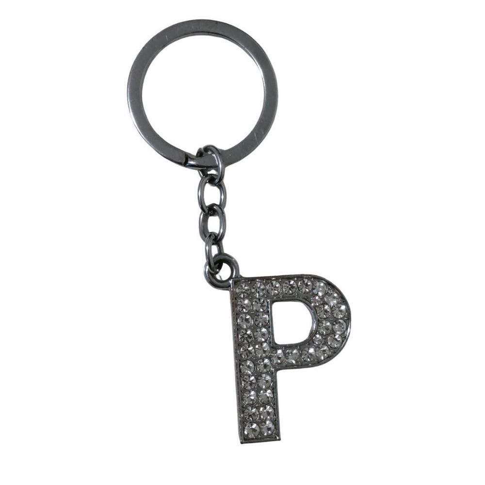 Sliver Glitter P Bag Charm