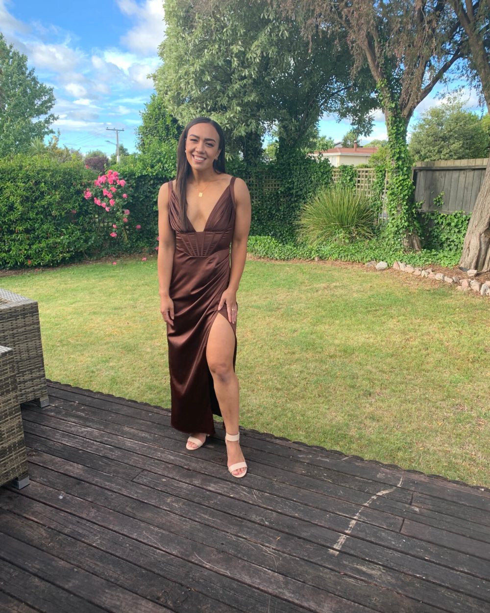 Baby boo fashion - CORDELIA MAXI DRESS - CHOCOLATE on Designer Wardrobe
