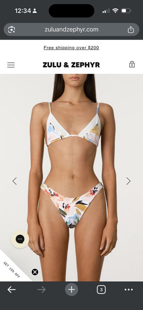 zulu and zephyr SUMMER FLORAL PANELLED TRIANGLE