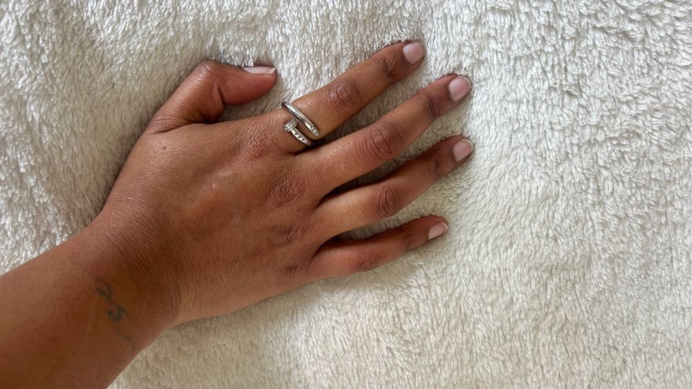 Silver Nail Band Ring
