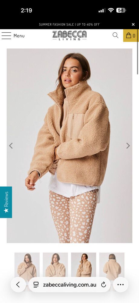 Cartel & Willow Camel Remi Zip Up Jacket