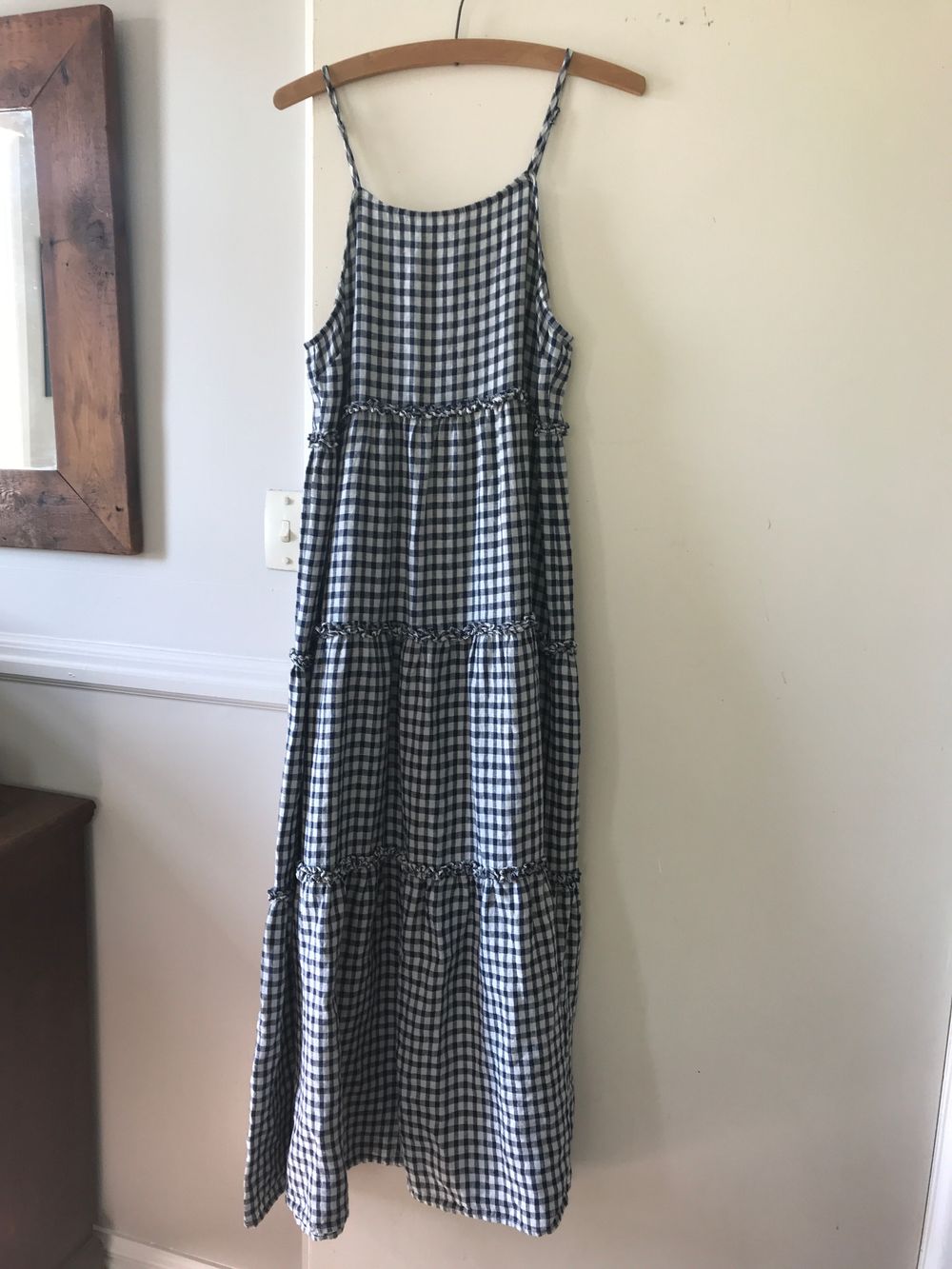Zest - Zest linen Gingham Maxi Dress on Designer Wardrobe