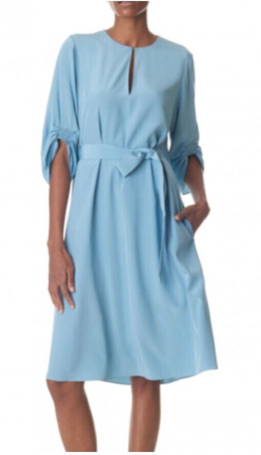 Tibi - Marta Smocked Sleeve Midi Dress