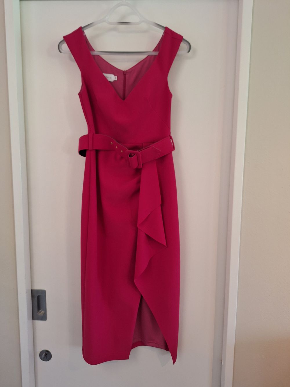 Hot pink cocktail dress Size 8. Nwot