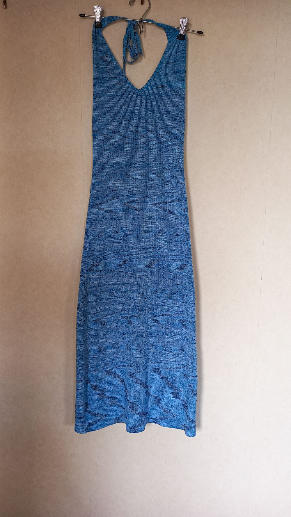 Knit Halter Neck Midi Dress