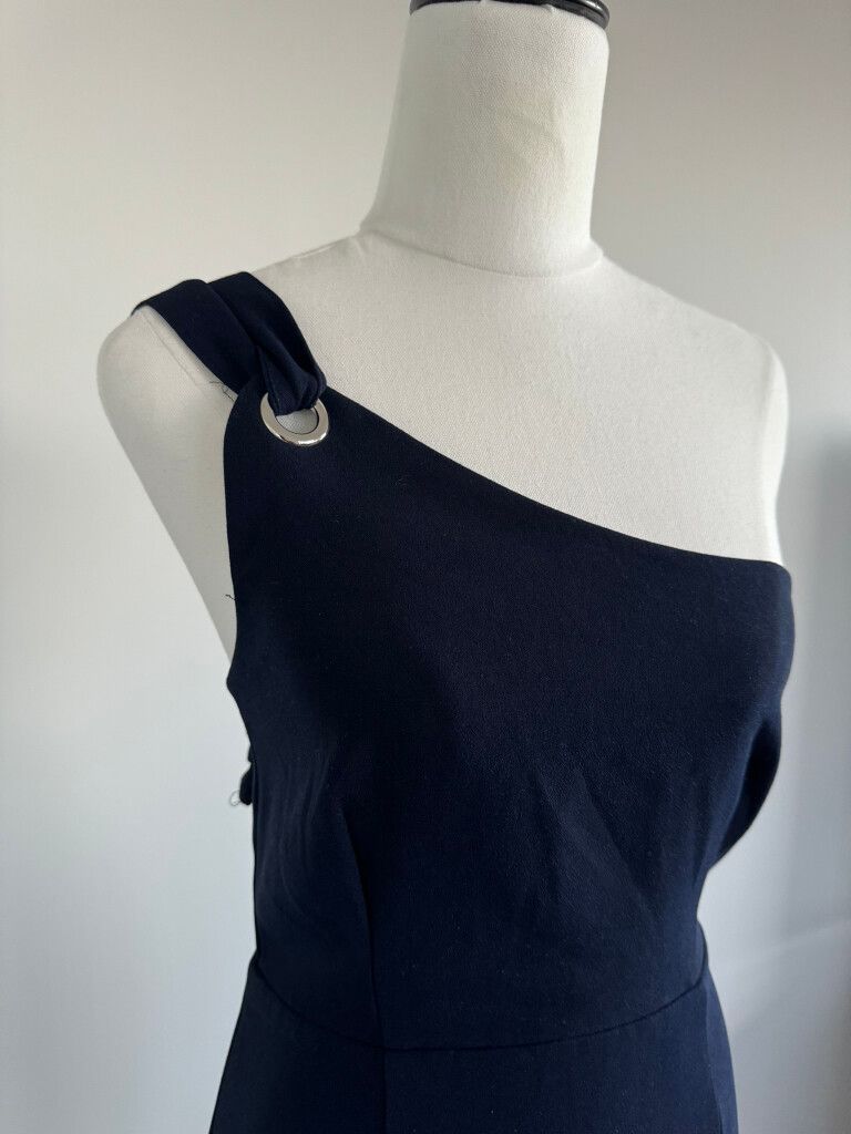 Navy One Shoulder