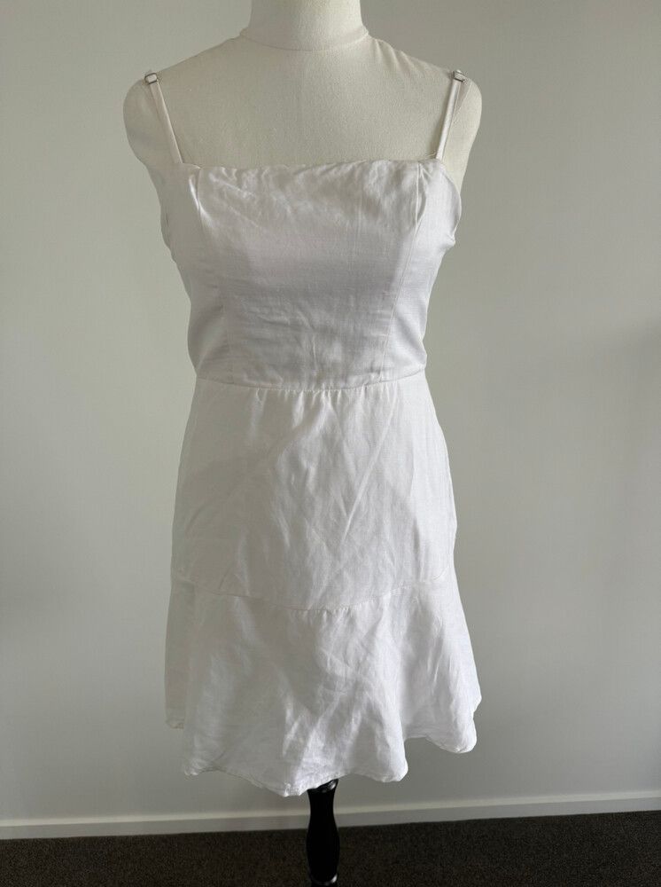 Kookai - Mini White Dress on Designer Wardrobe