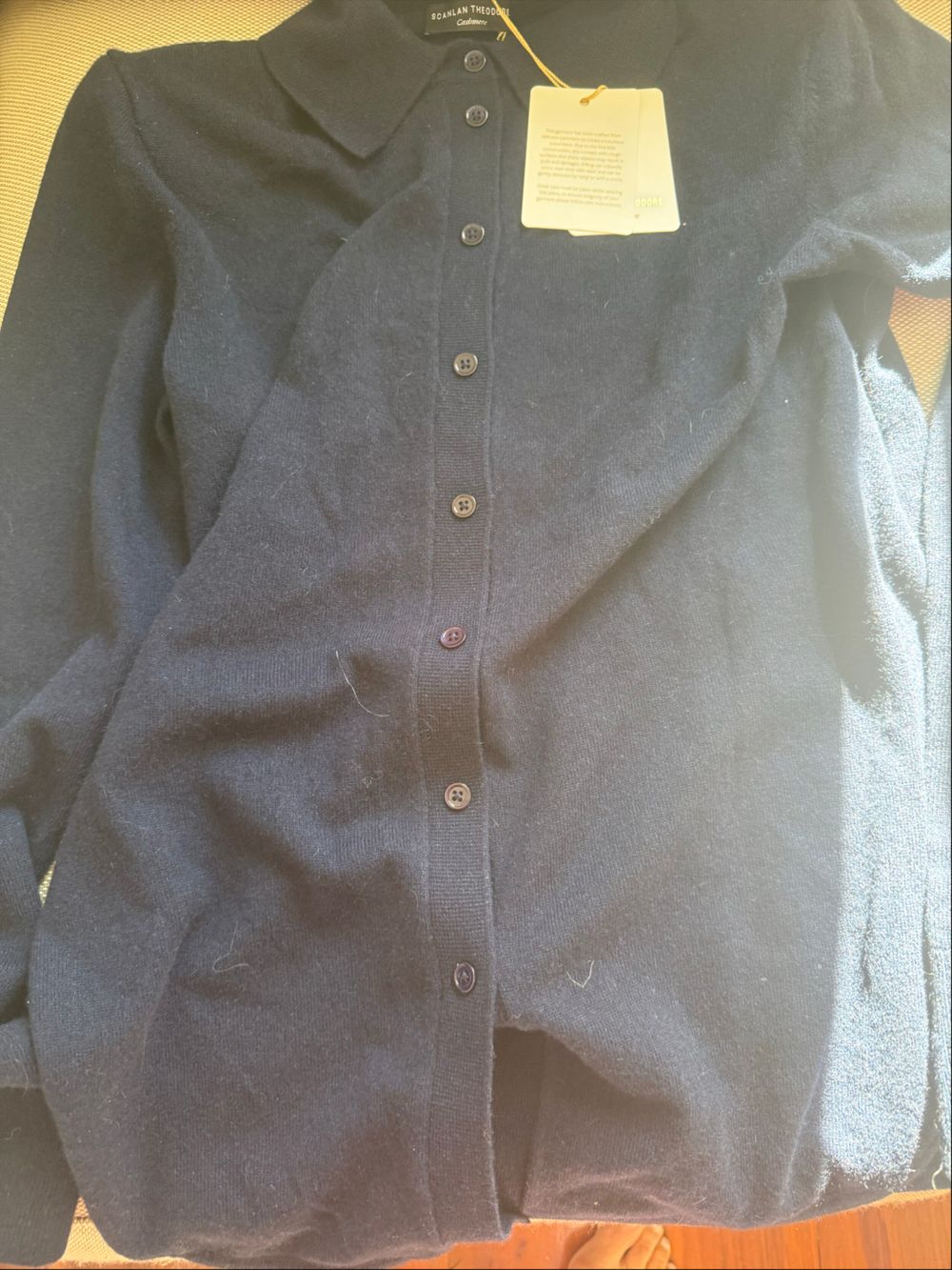 shirt style cardigan navy blue