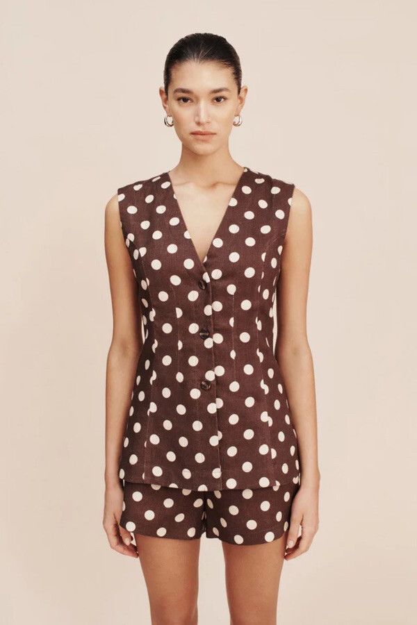 posse brown polka dot dress Blue Ridge Log Tall Dresser main image 0