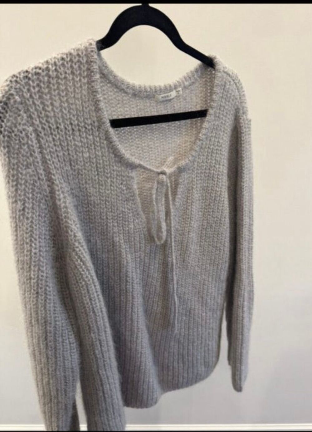 Marle Grey Mohair Blend Knit Gabrielle Jumper