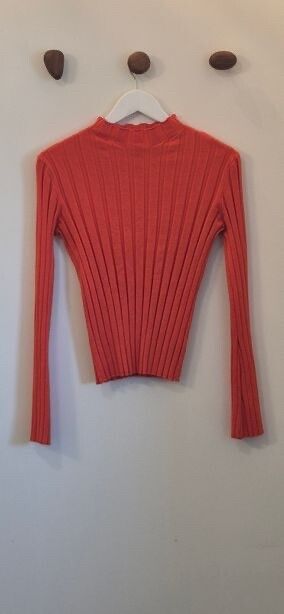 Glassons Orange Knit Top Size M