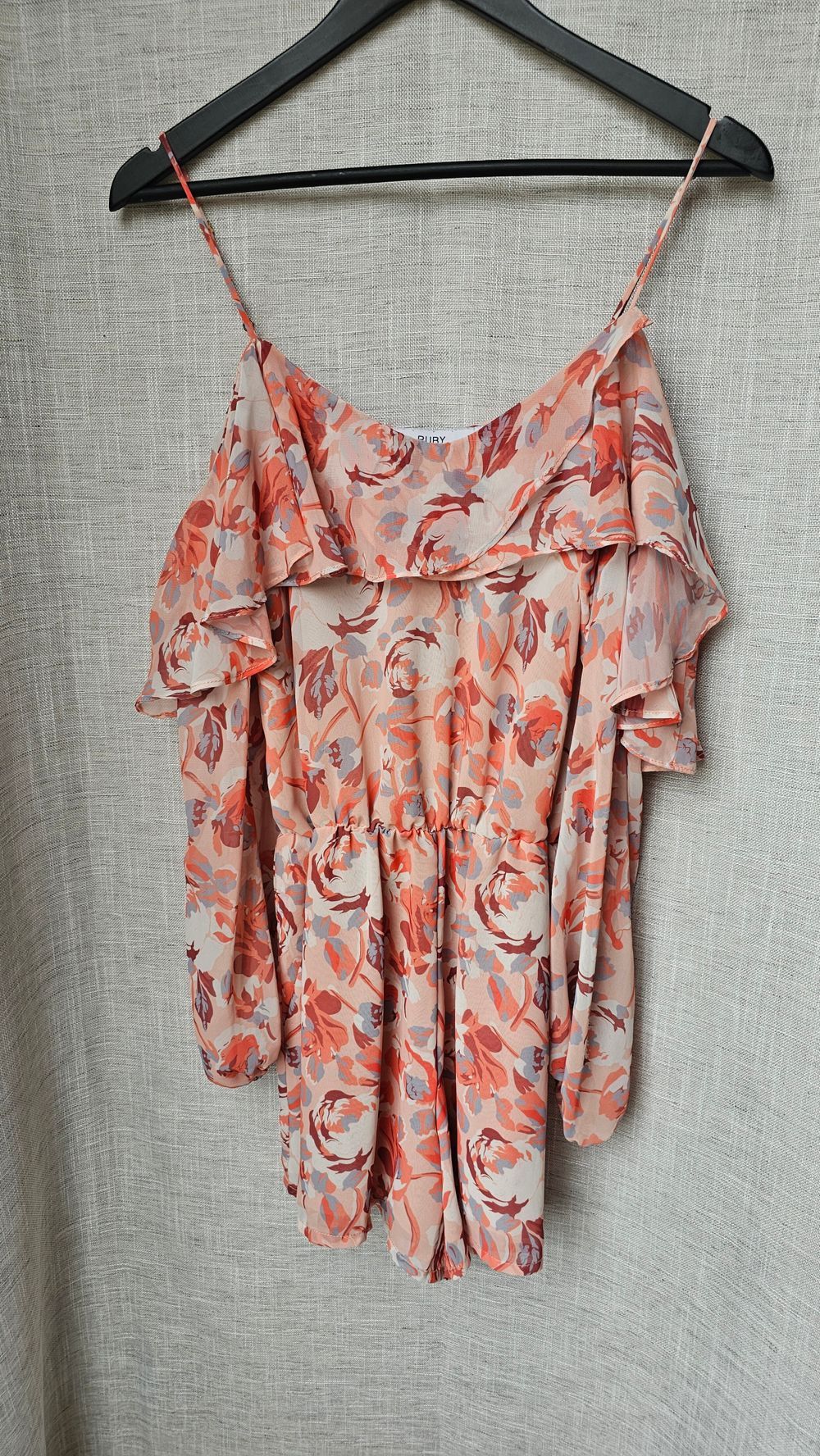 RUBY Pink Floral Playsuit