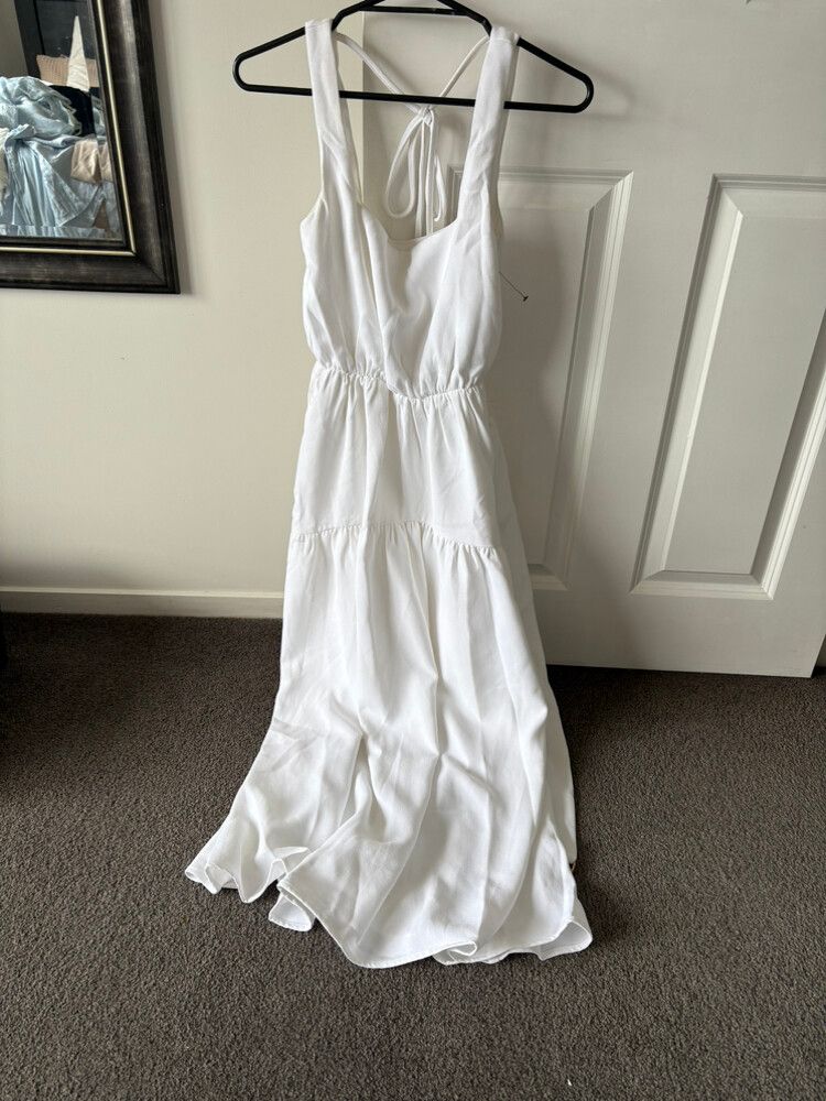 White Midi Dress Calli