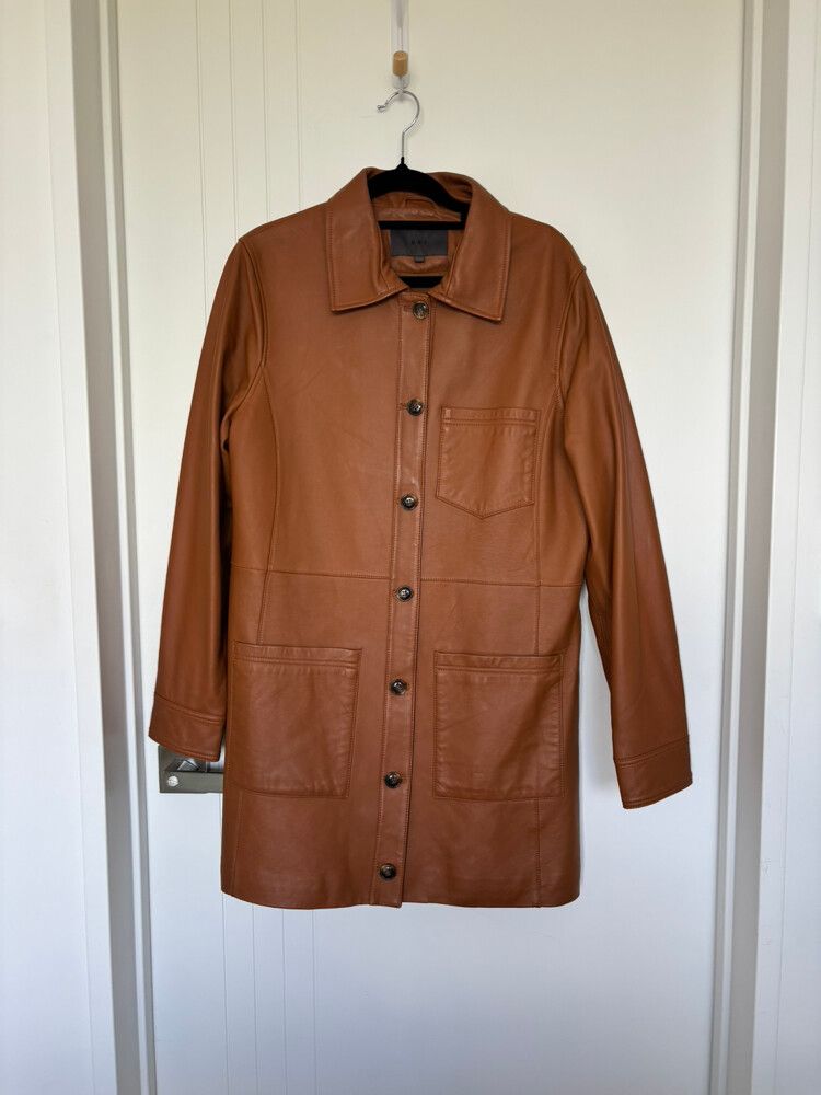 Max Tan Leather Jacket