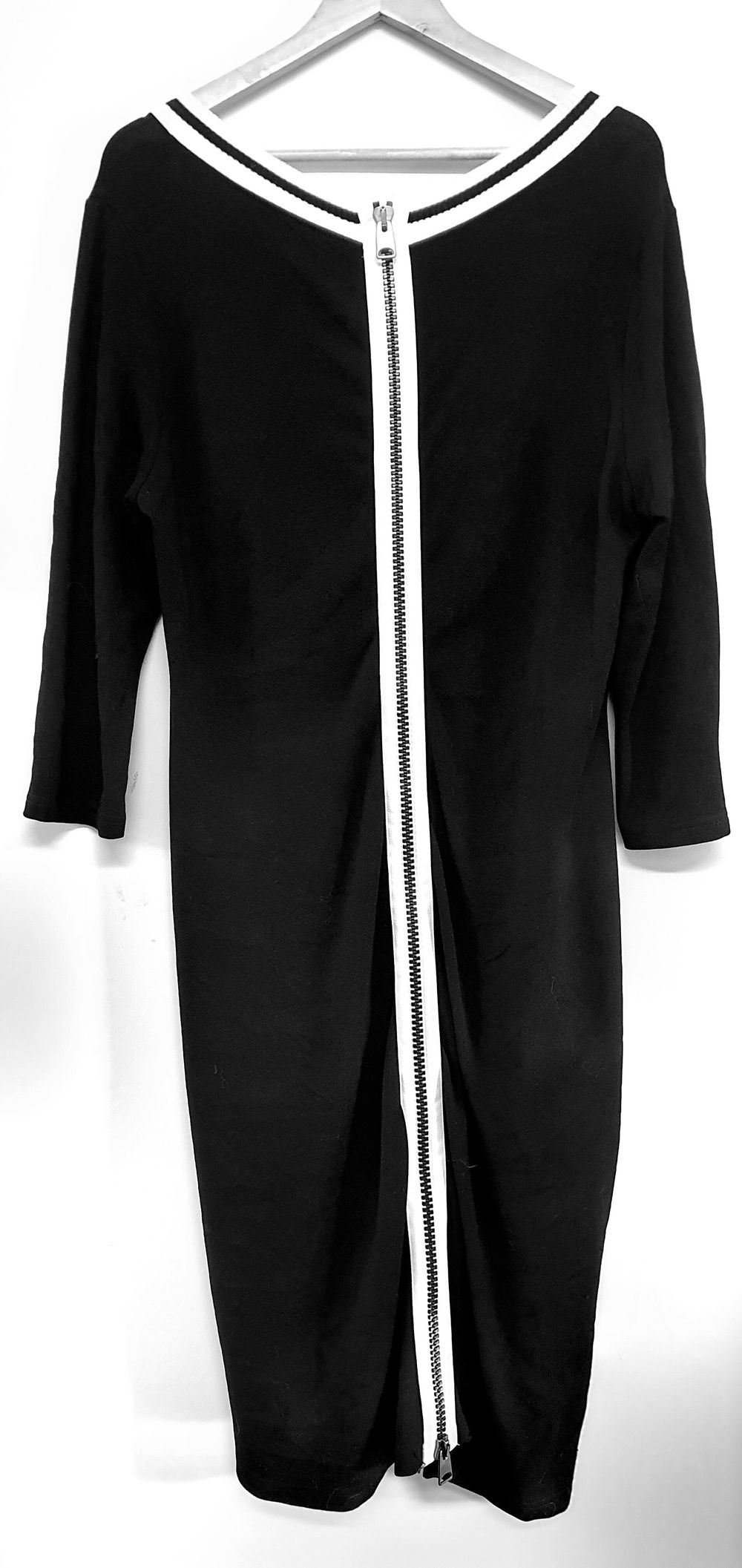 Heine Black Zip Back Dress