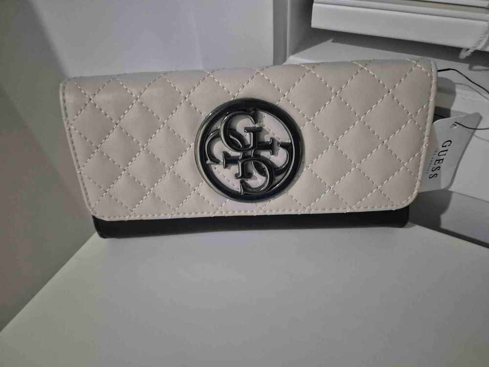 Guess Beige Quilted Wallet