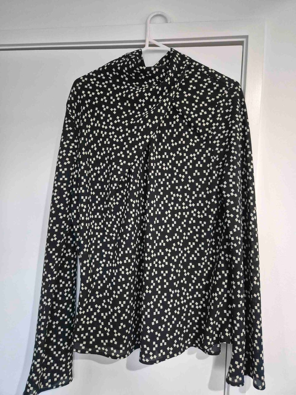 Moochi Black And White Geometric Print Shirt
