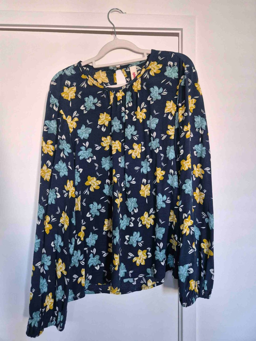 Kate Sylvester Navy Floral Top