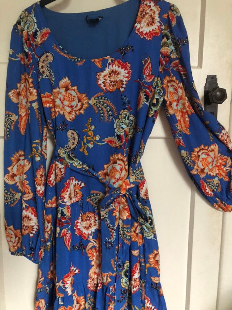 Augustine Blue Floral Dress