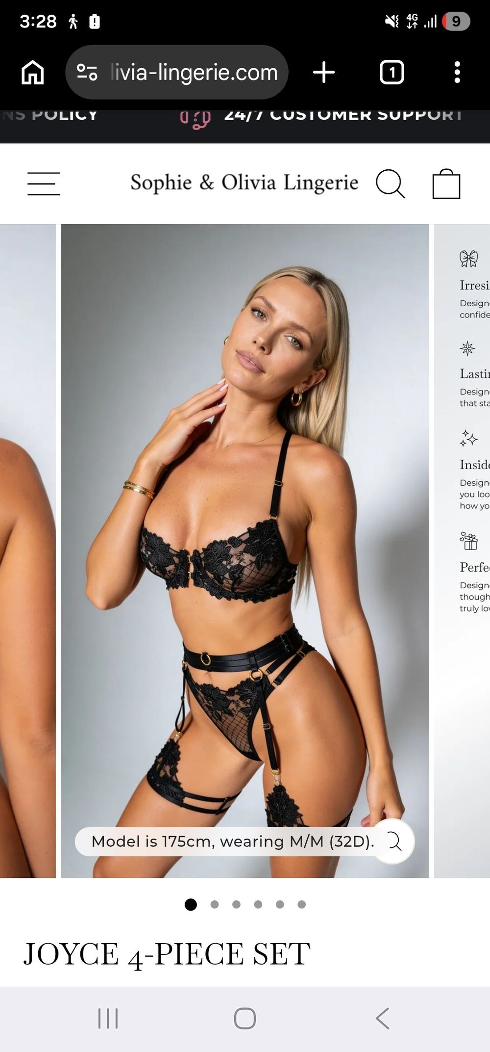 Sophia and Olivia Joyce 4 Piece lace