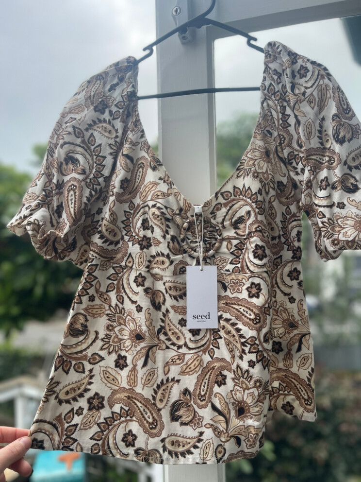 BNWT Seed Heritage Paisley Blouse
