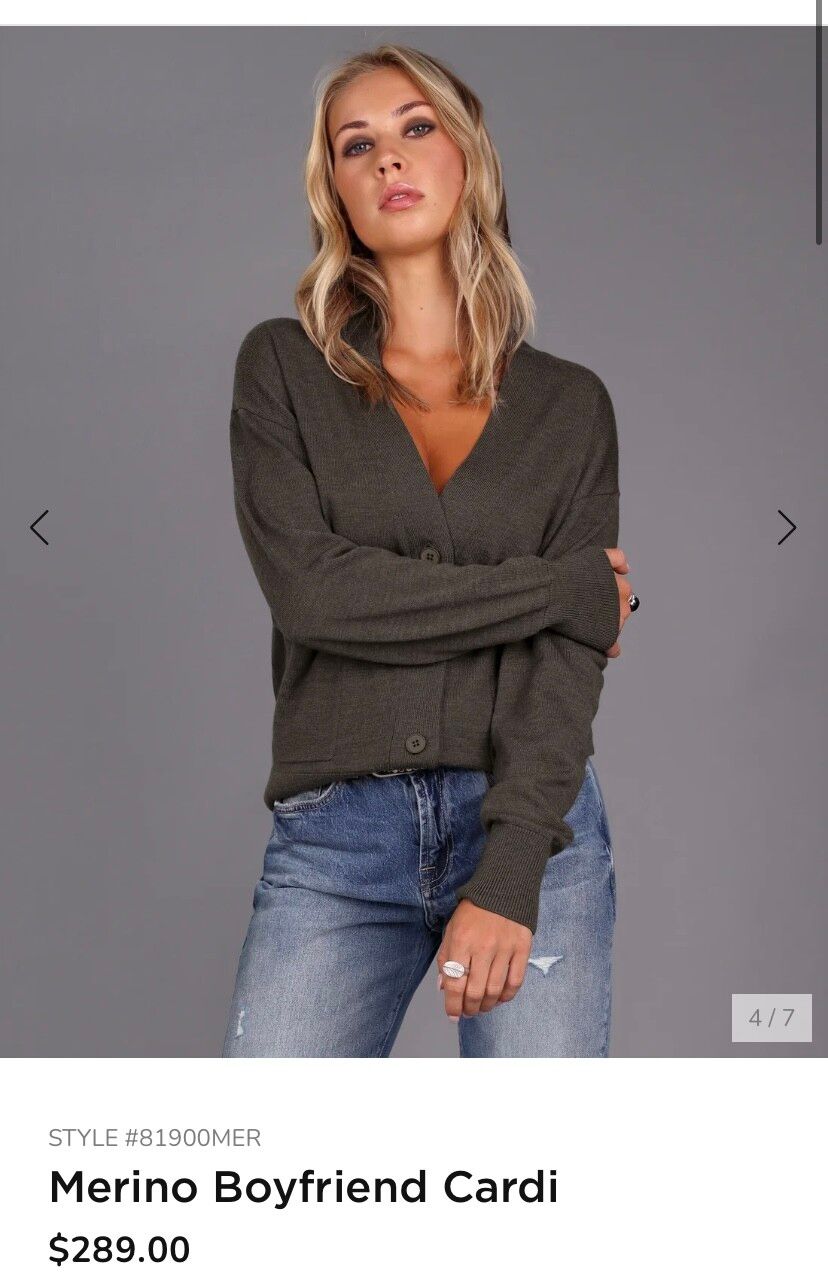 Merino Boyfriend Cardi