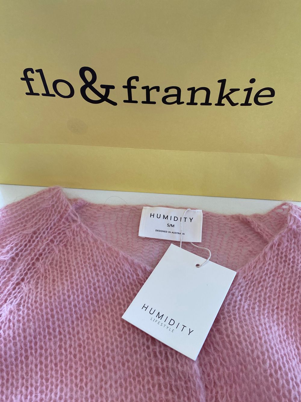 Humidity Pink Mohair Cardigan