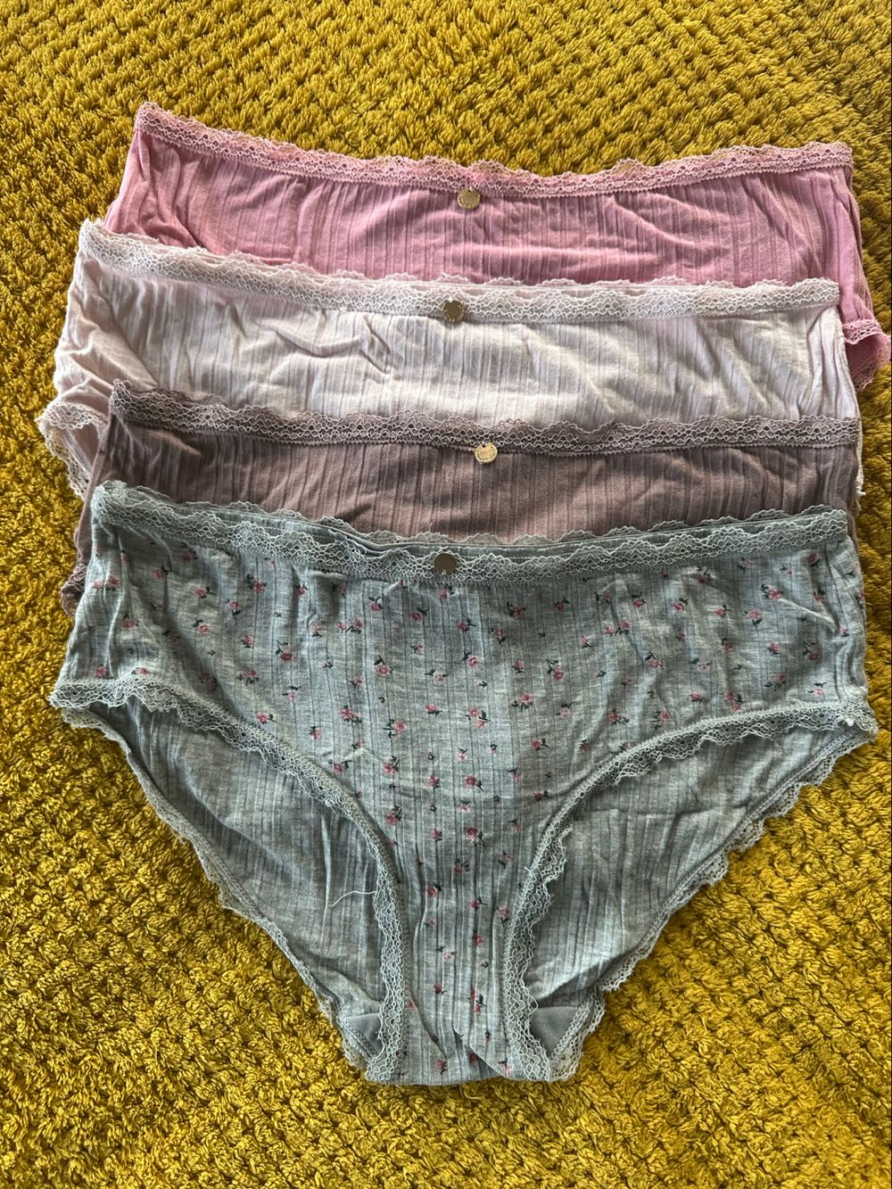 4 Pack Laura Ashley Size M Cotton Underwear