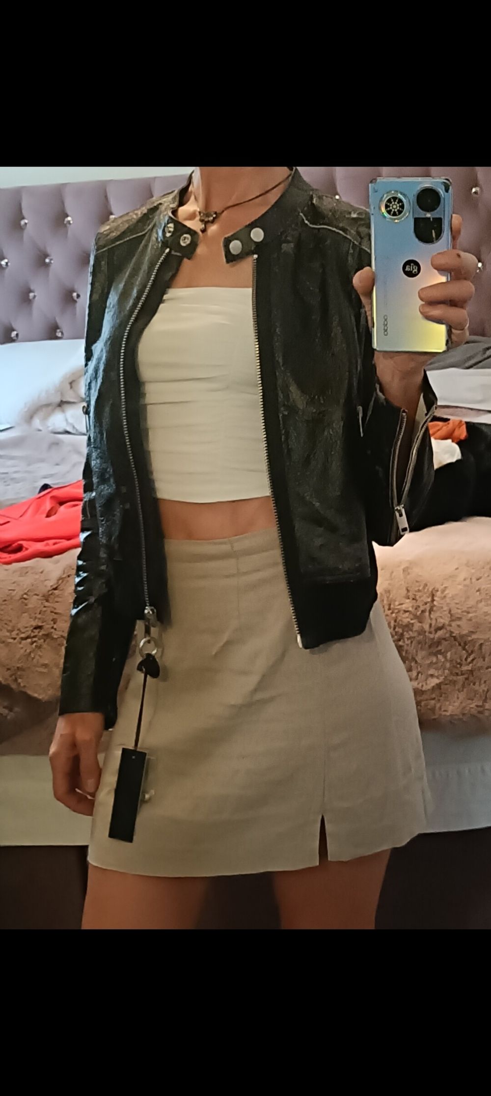 Diesel Black Leather Jacket