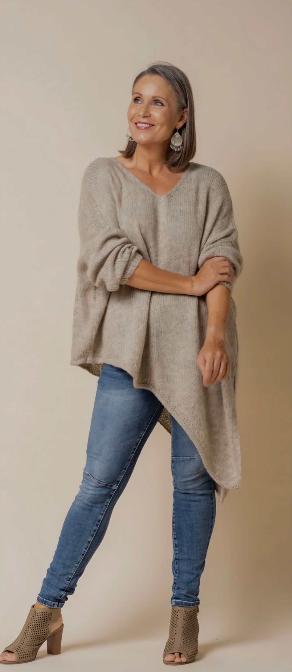Mirra Mirra By Imagine Fashion Asymmetrical knit. one Size. New with tags